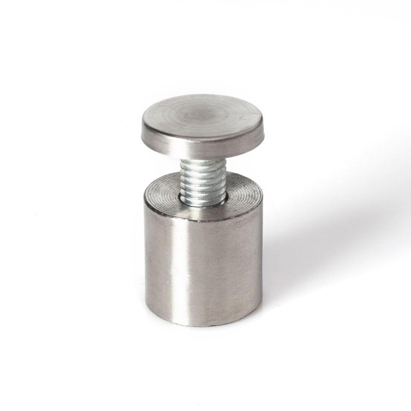 OUTWATER Stainless Steel Standoff 1 Inch Diameter x 1 Inch Barrel Length Brushed Finish for PVC, Glass and Acrylic Sign Stand Off Wall Anchors and Screws 4 Piece Pack for Heavy Signs - Image 4